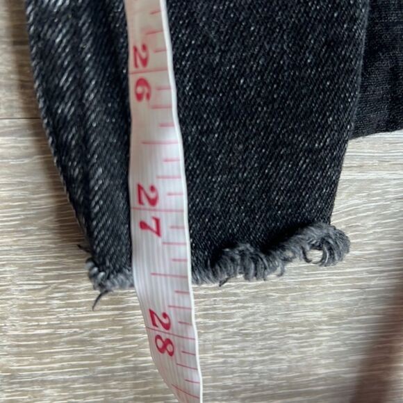 A&F High Rise Skinny Split Hem Jeans - Picture 6 of 10